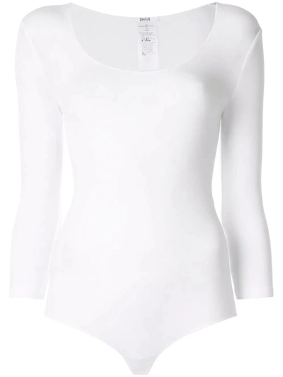 Wolford Tokio Thong Bodysuit In White