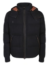 Zegna Quilted Oasi Cashmere Hooded Down Jacket In Brown