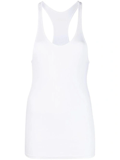Isabel Marant Ribbed Sleeveless Tank Top In White