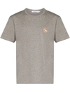 Maison Kitsuné Chillax Fox Patch Classic T-shirt In Light Grey