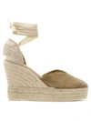 Manebi Hampstons Espadrilles With Wedge In Beige