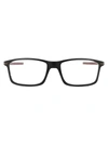 Oakley Port Bow 53mm Rectangular Optical Glasses In 805005 Polished Black