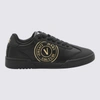 Versace Jeans Couture Brooklyn Leather Low-top Sneakers In Black