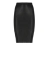Wolford Jenna Faux Leather Midi Skirt In Black