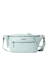Mz Wallace Women's Bowery Quilted Sling Bag In Silver Blue