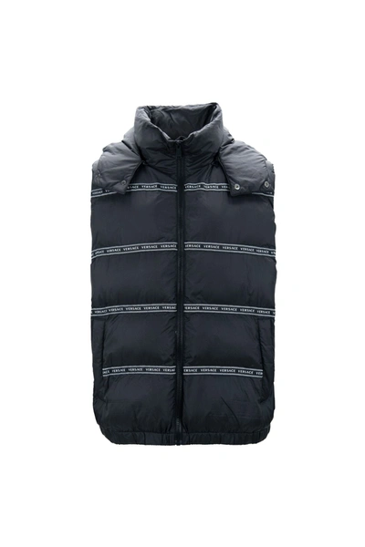 Versace Black Polyester Vest