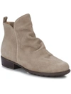 Walking Cradles Lilith Womens Suede Ankle Booties In Grey
