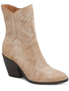 LUCKY BRAND LAKELON WOMENS SUEDE STUDDED COWBOY, WESTERN BOOTS