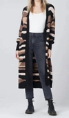 SALTWATER LUXE ARIE LONG SLEEVE CARDIGAN SWEATER IN BLACK