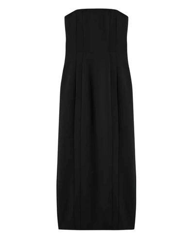 A.l.c Elizabeth Strapless Sheath Dress In Black
