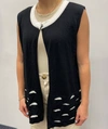 Angel Color-blocked Cutout Vest In Black Multi