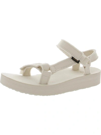 Teva Midform Universal Canvas Sandals In White