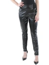 INC WOMENS MIXED MEDIA FAUX LEATHER SKINNY PANTS