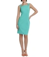 DONNA MORGAN STRETCH SLEEVELESS CUT-OUT SHEATH DRESS IN ATLANTIS