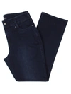Nydj Marilyn Womens High Rise Dark Wash Straight Leg Jeans In Multi
