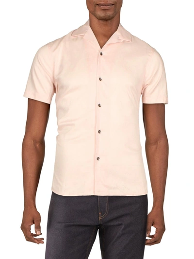 Inc Mens Textured Collared Button-down Shirt In Multi