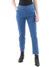 ALFRED DUNNER PETITES WOMENS MID RISE MODERN FIT STRAIGHT LEG JEANS