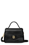 TORY BURCH SMALL ROBINSON LEATHER TOP HANDLE BAG