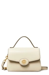 Tory Burch Small Robinson Spazzolato Top-handle Bag In Neutral