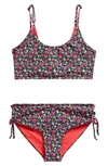 Maaji Kids' Blossom Sunflower Two-piece Swimsuit In Pink