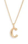 JENNY BIRD CUSTOMIZED MONOGRAM PENDANT NECKLACE