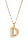 JENNY BIRD JENNY BIRD CUSTOMIZED MONOGRAM PENDANT NECKLACE