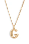 JENNY BIRD CUSTOMIZED MONOGRAM PENDANT NECKLACE