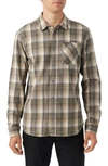 O'neill Men's Redmond Plaid Stretch Flannel Shirt In Khaki