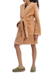 UGG AARTI FAUX SHEARLING HOODED ROBE