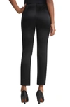 Lafayette 148 Stanton Cropped Slit Hem Pants In Black