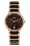 Rado Centrix Automatic Bracelet Watch, 33mm In Brown