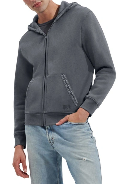 Ugg Mens  Tazman Full Zip Hoodie In Stormy Seas