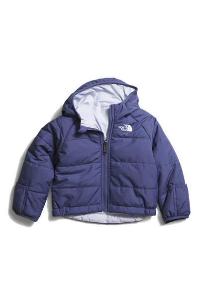The North Face Babies' Logo印花填充夹克 In Blue