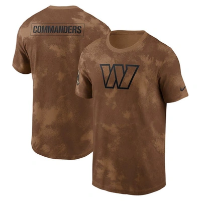 Nike Washington Commanders Salute To Service Sideline  Men's Nfl T-shirt In Brown