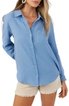 O'NEILL LENI COTTON GAUZE BUTTON-UP SHIRT