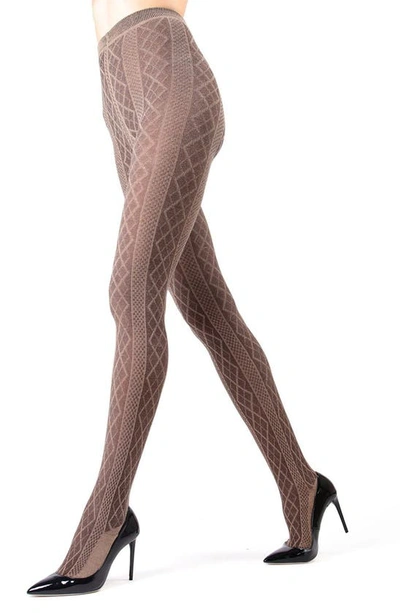 MEMOI JUNEAU DIAMONDS SWEATER TIGHTS