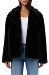 Apparis Milly Faux Fur Short Coat In Black