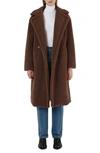 Apparis Faux-fur Double-breasted Coat In Mineral