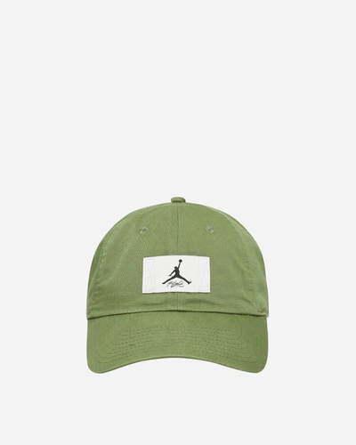 Nike Club Ajustable Logo Patch Hat Sky J Light Olive In Black