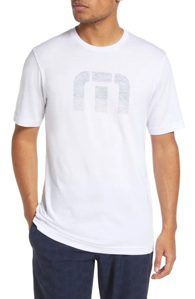 Travismathew Sandbridge Logo Cotton Graphic Tee In White