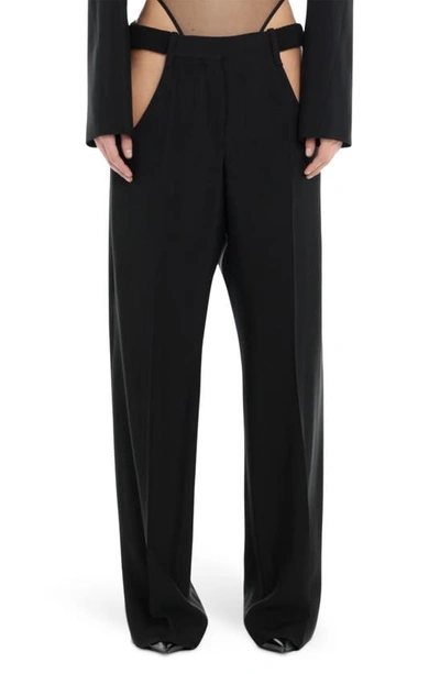 MUGLER CUTOUT LOW RISE PANTS