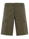 Carhartt Pocket Detailed Bermuda Shorts In Green