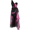 Iris Serban Luna One-shoulder Gown In Black