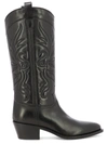 Sartore Thick-heeled Boots In Black
