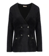 TWINSET TWINSET  BLACK KNITTED DOUBLE BREASTED JACKET