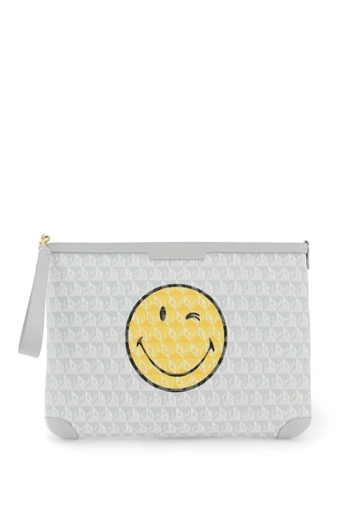 Anya Hindmarch I Am A Plastic Bag Eyes Pochette Women In Gray