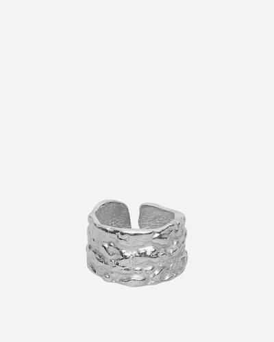 Octi Avocado Lava Ring Silver In Grey
