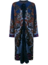 ETRO embroidered shearling cardi-coat,DRYCLEANONLY