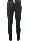 Frame Le Skinny De Jeanne Blue Low Rise Jeans In Blue