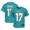 NIKE INFANT NIKE JAYLEN WADDLE AQUA MIAMI DOLPHINS PLAYER GAME JERSEY